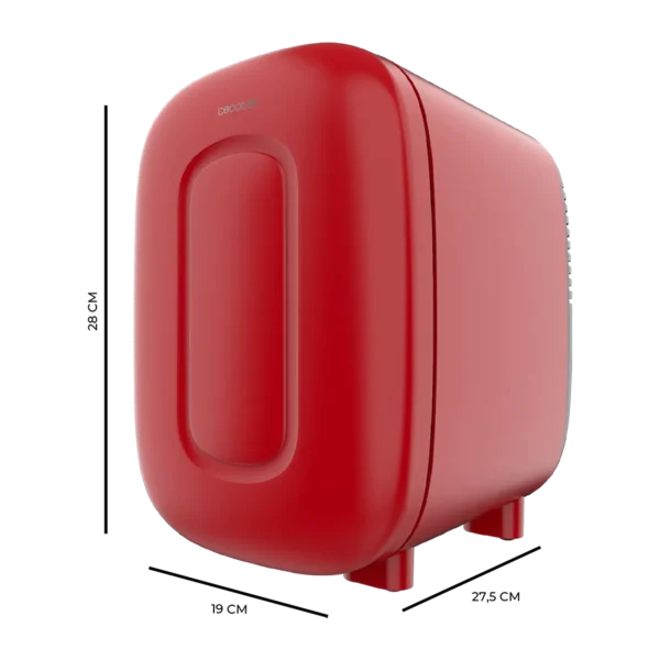 Imagen 4 Frigorífico retro Bolero MiniCooling 4L Bora Red. Capacidad de 4 litros, funciones de frío y calor (7-50 ºC) y conexión 12V-220V ideal para coches y caravanas.