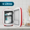 Imagen 5 Frigorífico retro Bolero MiniCooling 4L Bora Red. Capacidad de 4 litros, funciones de frío y calor (7-50 ºC) y conexión 12V-220V ideal para coches y caravanas.