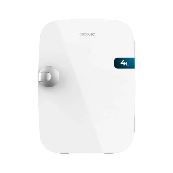 Frigorífico mini retro Bolero MiniCooling 4L Río White de Cecotec con asa de transporte en color blanco