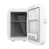 Imagen 2 Mini nevera retro Bolero MiniCooling 4L Río White. Portátil, con función frío y calor, compatible con coche (12V) y hogar (220V). Rango de 5ºC a 65ºC.