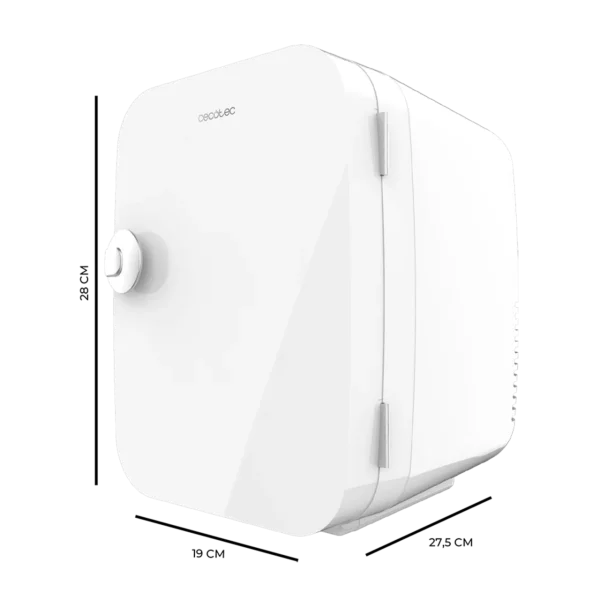Imagen 3 Mini nevera retro Bolero MiniCooling 4L Río White. Portátil, con función frío y calor, compatible con coche (12V) y hogar (220V). Rango de 5ºC a 65ºC.