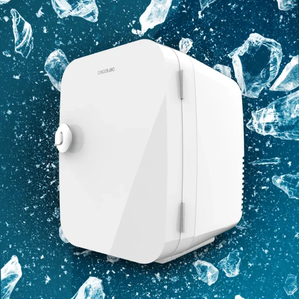 Imagen 7 Mini nevera retro Bolero MiniCooling 4L Río White. Portátil, con función frío y calor, compatible con coche (12V) y hogar (220V). Rango de 5ºC a 65ºC.