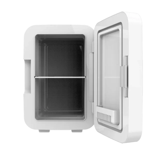 Imagen 2 Frigorífico retro Bolero MiniCooling 6L Bahamas White. Portátil, 12V/220V, ideal para coches y caravanas. Función frío y calor (5-65 ºC) y diseño compacto.