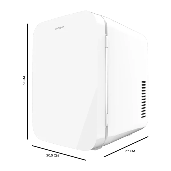 Imagen 4 Frigorífico retro Bolero MiniCooling 6L Bahamas White. Portátil, 12V/220V, ideal para coches y caravanas. Función frío y calor (5-65 ºC) y diseño compacto.