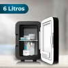 Imagen 5 Mini frigorífico retro Bolero MiniCooling 6L Bahamas Black. Enfría y calienta (5-65ºC), ideal para coche y casa. Compacto, portátil y con conexión 12V-220V.