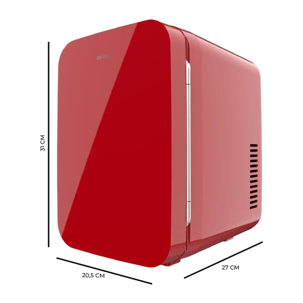 Imagen 4 Frigorífico mini retro Bolero MiniCooling 6L Bahamas Red. Dual 12V/220V para coche y hogar, con función frío y calor (5-65ºC). Diseño compacto y portátil.