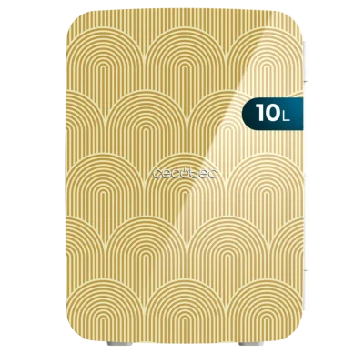 Frigorífico portátil retro Cecotec Bolero MiniCooling 10L Bahamas Pat 2 con diseño vintage y asa de transporte