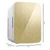 Imagen 3 Frigorífico mini retro de 10L con función frío y calor (7-65ºC). Versátil, compacto y compatible con 12V/220V, ideal para viajes en coche o caravana.