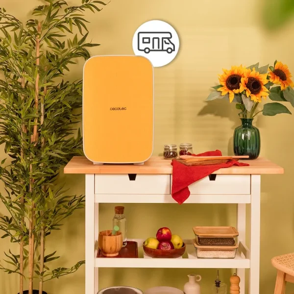 Imagen 5 Frigorífico mini de 25L con diseño retro. Doble función frío y calor (7ºC-65ºC) y conexión 12V/220V para coche y hogar. Compacto, versátil y fácil de transportar.