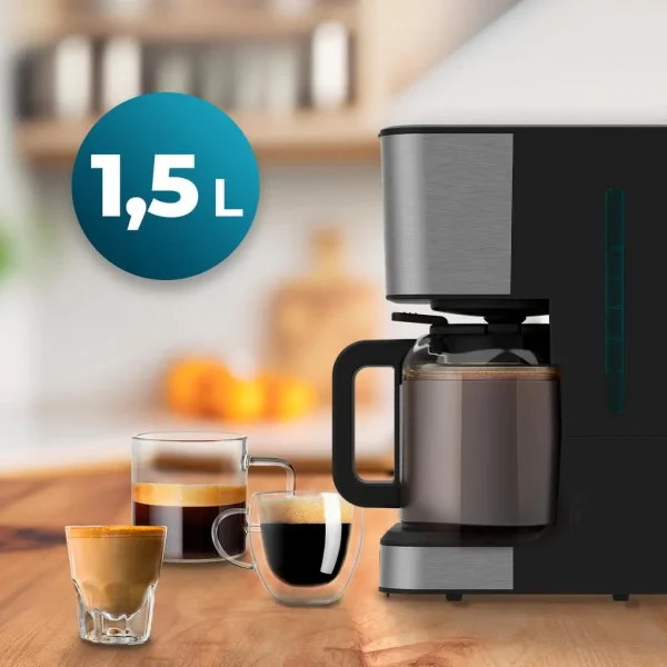 Imagen 4 Cafetera de goteo Cecotec Coffee 66 Drop & Thermo con jarra térmica de acero inoxidable, 1,5 litros de capacidad y tecnología ExtremeCoffee para un sabor único.
