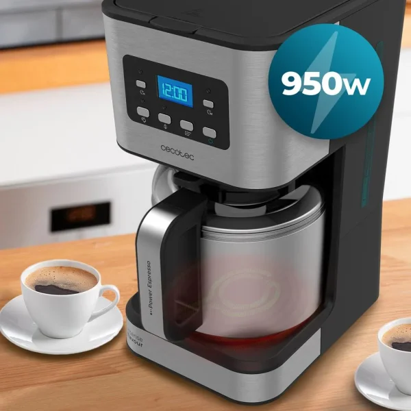 Imagen 6 Cafetera de goteo Cecotec Coffee 66 Drop & Thermo con jarra térmica de acero inoxidable, 1,5 litros de capacidad y tecnología ExtremeCoffee para un sabor único.