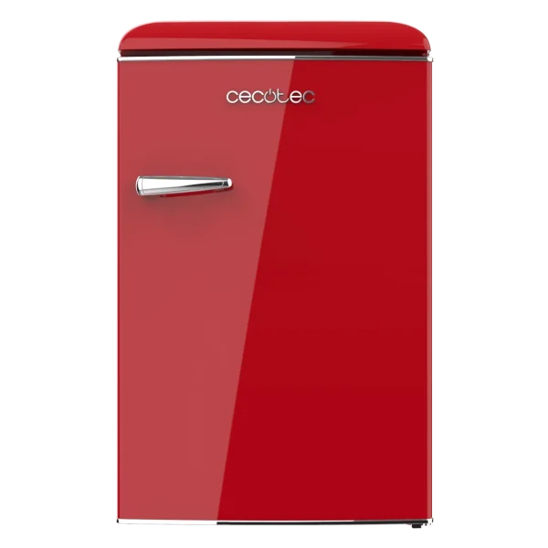 Imagen 5 Mini frigorífico retro Cecotec Bolero CoolMarket TT Origin 110 Red E de 110L, clase E, con Icebox, diseño vintage rojo y luz LED. Ideal para espacios reducidos.