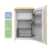 Imagen 4 Mini frigorífico retro Cecotec Bolero CoolMarket TT Origin 110 Beige de 110L, eficiencia clase E, Icebox y diseño vintage. Ideal para espacios reducidos.