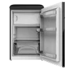 Imagen 4 Frigorífico retro Bolero CoolMarket TT Origin 110 Black E de 110L con clase E, ICEBOX, iluminación LED y abridor de botellas. Diseño vintage elegante en negro.
