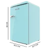 Imagen 2 Mini frigorífico retro Cecotec Bolero CoolMarket TT Origin 110 Blue de 110L. Diseño vintage azul, eficiencia clase E, compartimento Icebox e iluminación LED.
