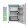 Imagen 3 Mini frigorífico retro Cecotec Bolero CoolMarket TT Origin 110 Blue de 110L. Diseño vintage azul, eficiencia clase E, compartimento Icebox e iluminación LED.