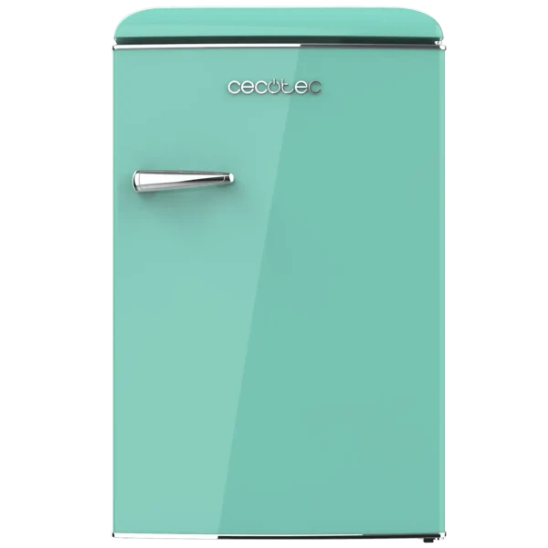 Imagen 5 Mini frigorífico retro Bolero CoolMarket TT Origin 110 Green E de 110L, eficiencia clase E, Icebox, luz LED interior y diseño vintage en color verde.
