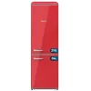 Frigorífico combi retro Cecotec Bolero CoolMarket Origin 300 Red E en color rojo con tirador cromado y abridor de botellas