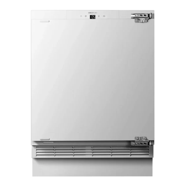 Mini frigorífico integrable Bolero CoolMarket TT BI 138 White E con puerta abierta mostrando compartimentos