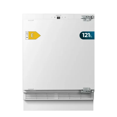 Frigorífico integrable Cecotec Bolero CoolMarket TT BI 121 White E de 121 litros instalado bajo encimera