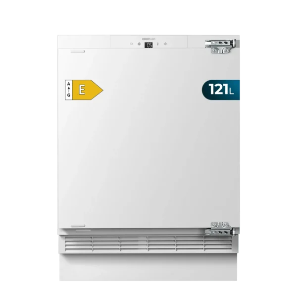 Frigorífico integrable Cecotec Bolero CoolMarket TT BI 121 White E de 121 litros instalado bajo encimera