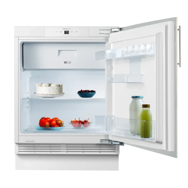 Imagen 3 Mini frigorífico integrable Cecotec Bolero CoolMarket TT BI 121 White E de 121 litros, eficiencia clase E y función Fast Freezing. Diseño compacto y eficiente.