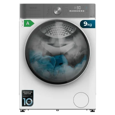 Lavadora de carga frontal Cecotec Bolero DressCode 9800 Inverter A en color blanco con Display XXL