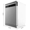 Imagen 4 Lavavajillas Bolero Aguazero 6200 Inox D de 60 cm con capacidad para 14 cubiertos, 3ª bandeja, 6 programas y tecnología Turbo Dry+ para un secado impecable.