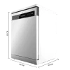 Imagen 4 Lavavajillas Bolero Aguazero 6500 Inox C de 60 cm con capacidad para 15 cubiertos, motor Inverter Plus, 6 programas, tercera bandeja y sistema de secado Dry+.