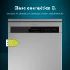 Imagen 8 Lavavajillas Bolero Aguazero 6500 Inox C de 60 cm con capacidad para 15 cubiertos, motor Inverter Plus, 6 programas, tercera bandeja y sistema de secado Dry+.
