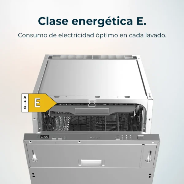 Imagen 5 Lavavajillas integrable Bolero Aguazero 4101 Full-BI E de 45 cm. Capacidad para 11 cubiertos, 6 programas, 3ª bandeja y eficiencia energética clase E para el hogar.