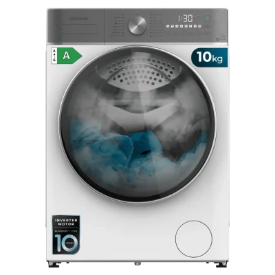 Lavadora de carga frontal CECOTEC Bolero DressCode 10800 Inverter A color blanco con Display XXL