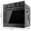 Imagen 3 Horno integrable Cecotec Bolero Hexa M226000 Matt A de 75L. 7 funciones, 2800W, Steam Assist y diseño elegante en negro mate. Eficiencia energética clase A.