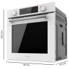 Imagen 3 Horno integrable Cecotec Bolero Hexa M226000 Glass White de 75L. 7 funciones, Steam Assist y eficiencia A para resultados profesionales en tu cocina moderna.