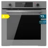 Horno integrable multifunción Cecotec Bolero Hexa M226000 con acabado Glass Grey y 75 litros de capacidad