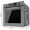 Imagen 3 Horno integrable Cecotec Bolero Hexa M226000 de 75L. Con 7 funciones, Steam Assist y acabado Glass Grey. Eficiencia energética A y potencia de 2800W.
