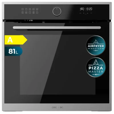 Horno integrable Cecotec Bolero Hexa AF316000 Edge A de acero inoxidable con funciones de freidora de aire y vapor