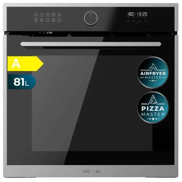 Horno integrable Cecotec Bolero Hexa AF316000 Edge A de acero inoxidable con funciones de freidora de aire y vapor