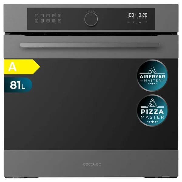 Horno Cecotec Bolero Hexa AF316000 Matt A de 81 litros con funciones Airfryer y Pizza Master en acabado mate