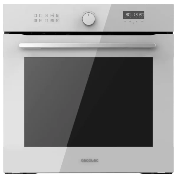 Imagen 2 Horno integrable Cecotec Bolero Hexa AF316000 Glass White de 81L, clase A. Con 11 funciones, Airfryer Master, Pizza Master y limpieza Steam EasyClean.