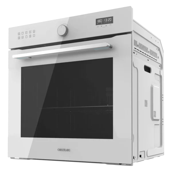 Imagen 4 Horno integrable Cecotec Bolero Hexa AF316000 Glass White de 81L, clase A. Con 11 funciones, Airfryer Master, Pizza Master y limpieza Steam EasyClean.