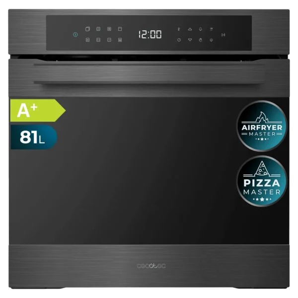 Horno pirolítico Cecotec Bolero Hexa P506000 Matt Connected con panel de control táctil y acabado en color negro mate
