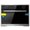 Horno integrable compacto Cecotec Bolero Hexa M224500 Edge A en acero inoxidable con panel de control y puerta de cristal