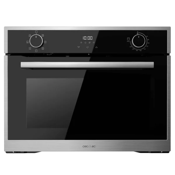 Imagen 2 Horno integrable Cecotec Bolero Hexa M224500 Edge A de 53L, 2600 W y 7 funciones con Steam Assist y Grill. Cocción precisa y eficiente en diseño compacto de 45 cm.