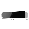 Imagen 3 Calientaplatos integrable Bolero Hexa WD Glass Black de 60 cm. Control mecánico, temperatura ajustable y base antideslizante con elegante acabado en cristal negro.