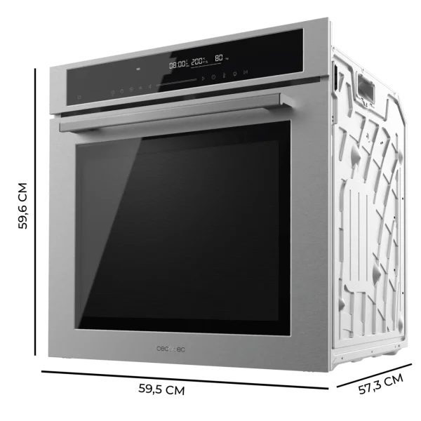 Imagen 3 Horno multifunción Bolero Hexa SM406000 Edge+ de 75 L, 2900 W y 13 funciones. Cocina profesional con Steak Master y Pizza Master en eficiencia energética A+.