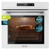Imagen 2 Horno integrable Cecotec Bolero Hexa SM406000 de 75L, 13 funciones, Pizza Master y Steak Master. Clasificación energética A+ y diseño en cristal blanco.