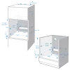 Imagen 7 Horno integrable Cecotec Bolero Hexa SM406000 de 75L, 13 funciones, Pizza Master y Steak Master. Clasificación energética A+ y diseño en cristal blanco.