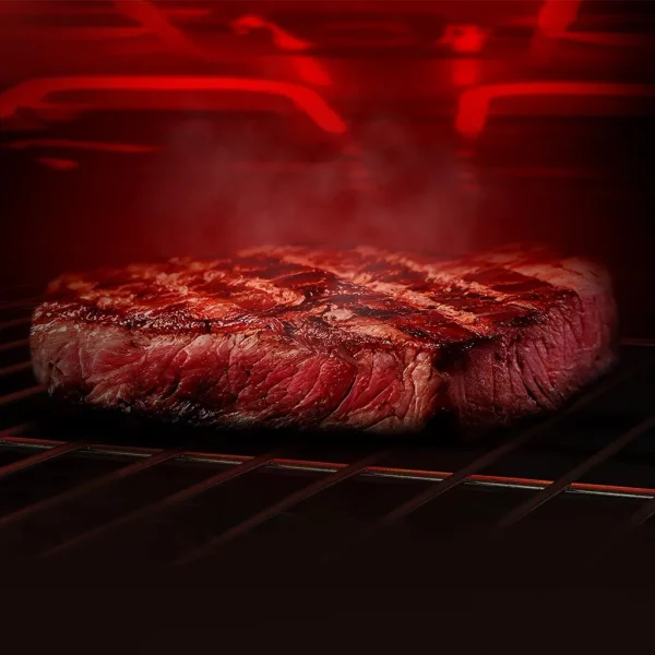 Imagen 8 Horno integrable Cecotec Bolero Hexa SM406000 de 75L, 13 funciones, Pizza Master y Steak Master. Clasificación energética A+ y diseño en cristal blanco.