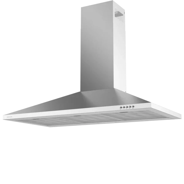 Imagen 3 Campana extractora piramidal Bolero Flux PM 903500 Inox B de 90 cm. Potencia de 65W, succión de 350 m3/h y eficiencia energética clase B para un aire limpio.